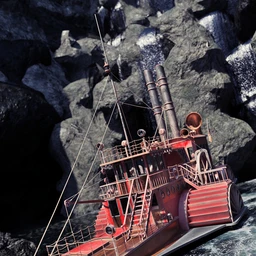 Steampunk Paddle Boat