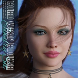 SVs Cord Wrap Choker Jewelry Set