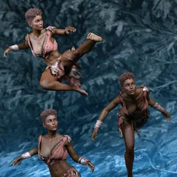 Tigress Poses for Monique 8 and Genesis 8 Female