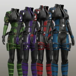 Trinity Wolf Outfit Textures