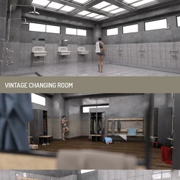 Vintage Changing Room and Props