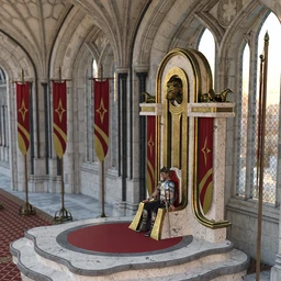 Winterblack Hall Throne Room Props