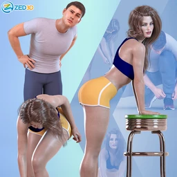 Z Bending Down Pose Partials Mega Set