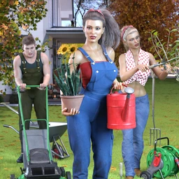 Z Gardening Essentials Props and Poses for Genesis 8