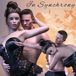 Z In Synchrony – Romantic Couple Poses for Genesis 3 and 8
