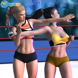 Z Knife Defense – Props and Poses for Genesis 8