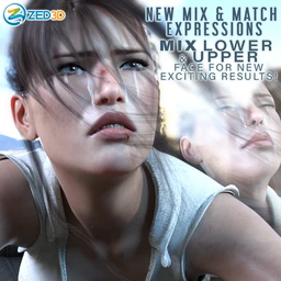 Z Mix and Match Hurt and Injured Expressions for Genesis 8