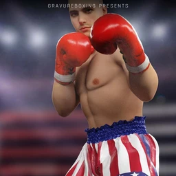 Boxing Trunks G3M for Genesis 3 Male