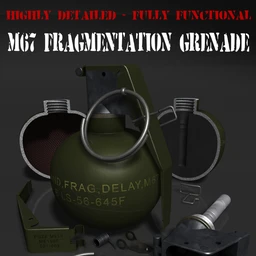Detailed Hand Grenade