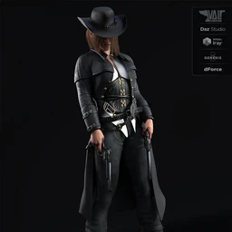 dForce Bang Bang Jackie Outfit for Genesis 8 Female(s)