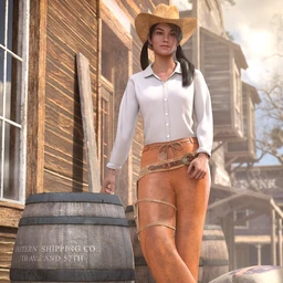 dForce Everyday Cowgirl Outfit for Genesis 8 Female(s)
