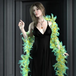 dForce Fur and Feather Boas for Genesis 8 Female(s)