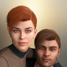 dForce Low Bang Hair for Genesis 8