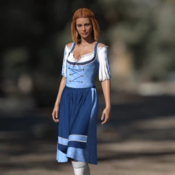 dForce Oktoberfest Dress for Genesis 8 Female(s)