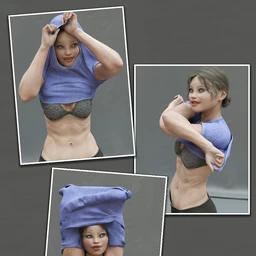 Everyday 2 Undress Poses and Clothes for Genesis 8 Female(s)