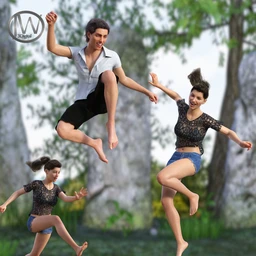 I Jump Poses for Genesis 8