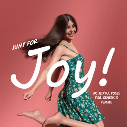 Jump for Joy Poses for Genesis 8 Female