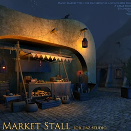 Magic Market Stall for Daz studio