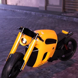 Retro-Futuristic Motorcycle