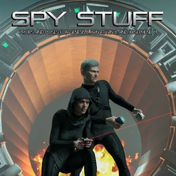 SpyStuff Props and Poses for Genesis 8