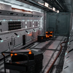 Tesla Scifi Corridor