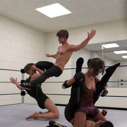 The Spectacle of Wrestling Poses for Genesis 8