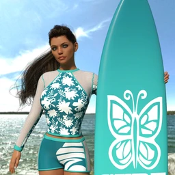 VERSUS – Surfer Girl Outfit for Genesis 8 Female