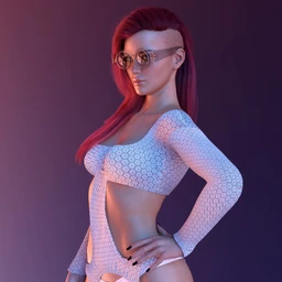 X-Fashion Hexagon Skin Bodysuit for Genesis 8 Female(s)
