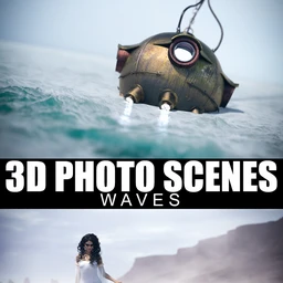 3D Photo Scenes – Waves