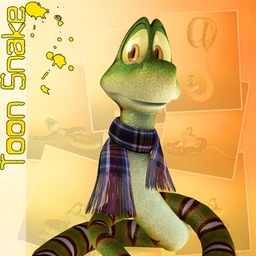 3D Universe Toon Snake