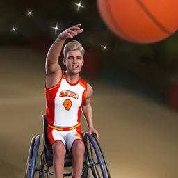 Basketball Wheelchair Animations for Genesis 8.1 Male and Michael 8.1