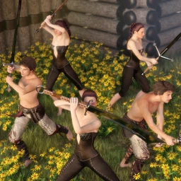 Battle Cry Poses for Zweihanders