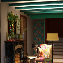 Boho Cottage – Base and Fireplace