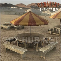 Carnival Picnic Tables