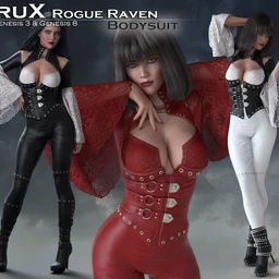 CruX Rogue Raven Bodysuit with dForce
