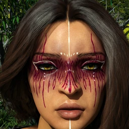 D.E.M. Painted Tribal Makeup for Genesis 8 Female
