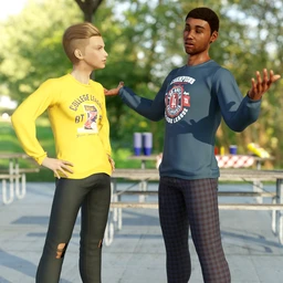 dForce Back To Class Outfit Textures