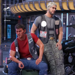 dForce Biker Outfit Textures