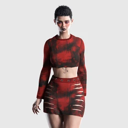 dForce Casual Crop Outfit Textures