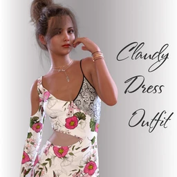 dForce Claudy Candy Dress for Genesis 8 Female(s)