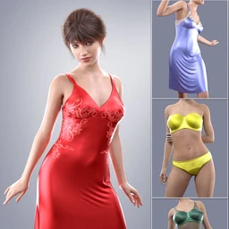 dForce COG Gown for Genesis 8 Females