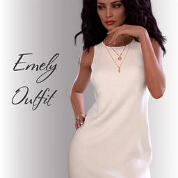 dForce Emely Candy Outfit for Genesis 8 Female(s)