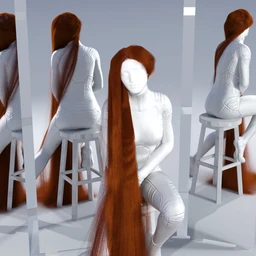 dForce Floor Length Hair for Genesis 8