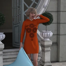 dForce Hoody Dress for Genesis 8 Female(s)