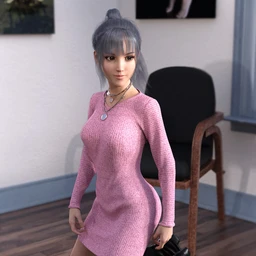 dForce Knit One Piece Outfit for Genesis 8 Females