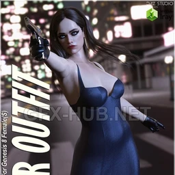 dForce Noir Outfit for Genesis 8 Females