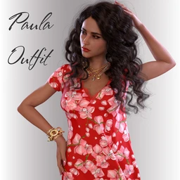 dForce Paula Candy Outfit for Genesis 8 Females