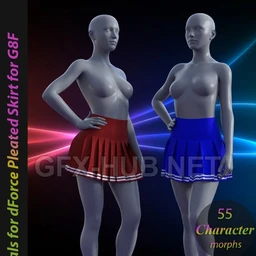 dForce Pleated Skirt for G8F