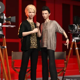 dForce Pop Style Outfit Textures