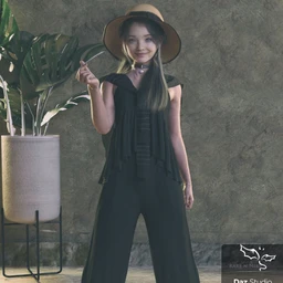 dForce RN Kids Outfits and Poses for Genesis 8 Female(s)